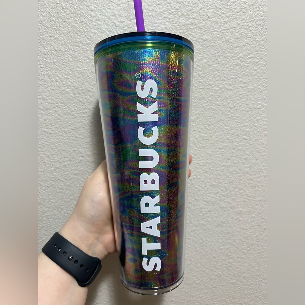 Starbucks 24oz Rainbow Iridescent Tumbler NWT